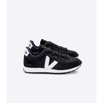 Men's Veja RIO BRANCO FLANNEL Running Shoes White/Black | ZA 168QMA